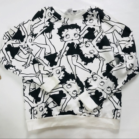 white betty boop sweatshirt